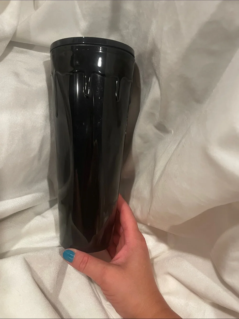 Starbucks 2024 Halloween Black Drip Slime Cold Cup Tumbler 24oz SC1